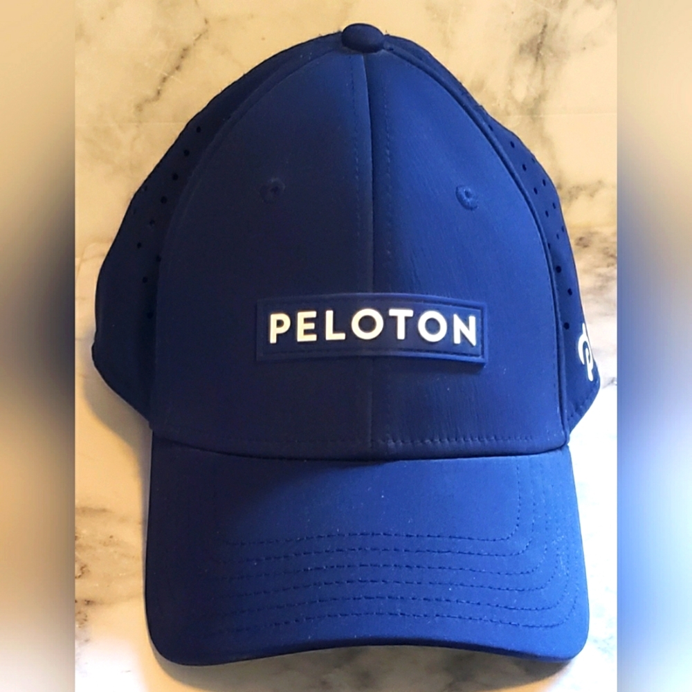 Peloton Run Performance Blue Hat Cap